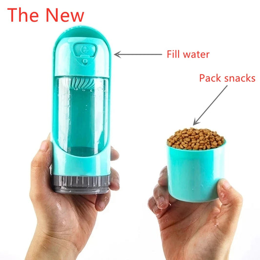 Summer Portable Pet Dog Water Bottle 300ml Drinking Bowl for Large Dogs Water Dispenser With Drinking Feeder Outdoor Bottle