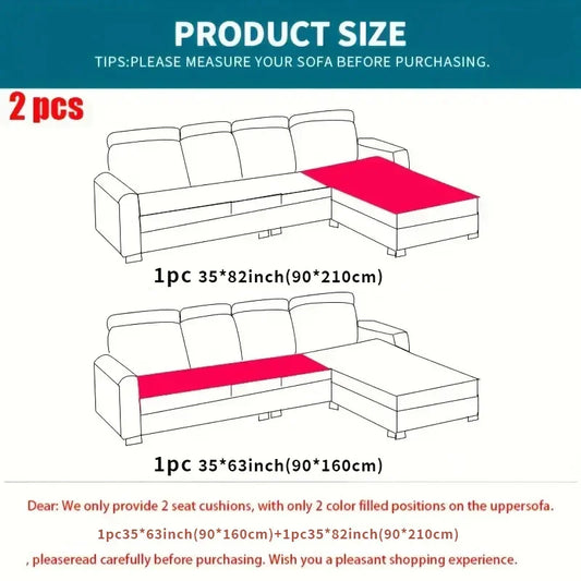 1Set Water Repellent Sofa Cover Pets Kids Non-Slip Sofa Seat Slipcover Anti-dirty Cats Dogs L Couch Mattress Pads Living Room